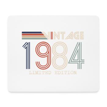 Vintage 1984 Anniversary Gift - Vintage 1984 - Mouse Pad (horizontal) - white - Front