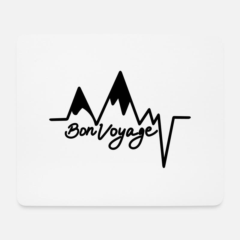 Bon Voyage Gute Reise - Mousepad (Querformat) - Weiß