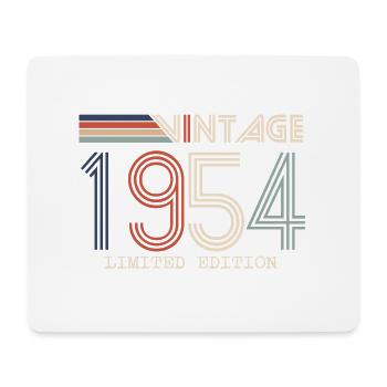 Vintage 1954 Cadeau Anniversaire - Millésime 1954 - Tapis de souris (format paysage) - blanc - Devant