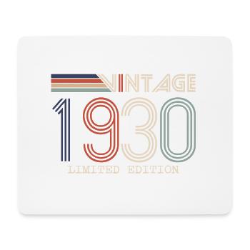 Vintage 1930's Anniversary Gift - Vintage 1930's - Mouse Pad (horizontal) - white - Front