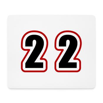 22 Number College - Mouse Pad (horizontal) - white - Front