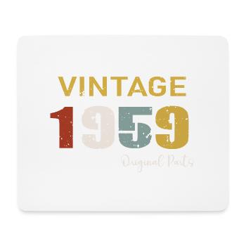 Original parts 1959 - Cadeau d Anniversaire 65 ans - Tapis de souris (format paysage) - blanc - Devant