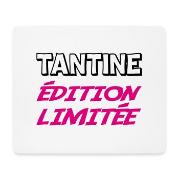 TANTINE limitierte Auflage - Mousepad (Querformat) - Weiß - Vorne