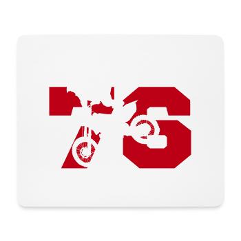 Moto 76 Biker - Mousepad (Querformat) - Weiß - Vorne