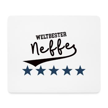 Bester Neffe der Welt Lieblingsneffe Patenkind - Mousepad (Querformat) - Weiß - Vorne