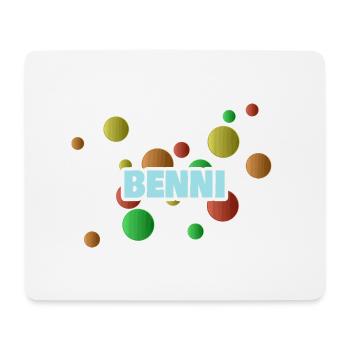 Benni Benni - Mousepad (Querformat) - Weiß - Vorne