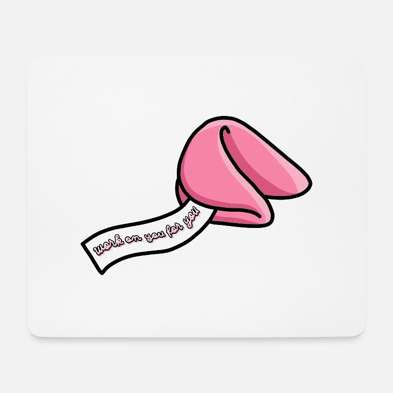 Glückskeks - Mousepad (Querformat) - Weiß