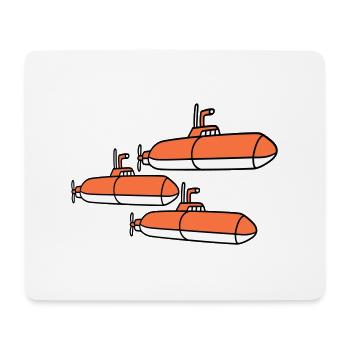 3 U-Boote Flotte Drei Geschwader Gruppe Team Crew - Mousepad (Querformat) - Weiß - Vorne