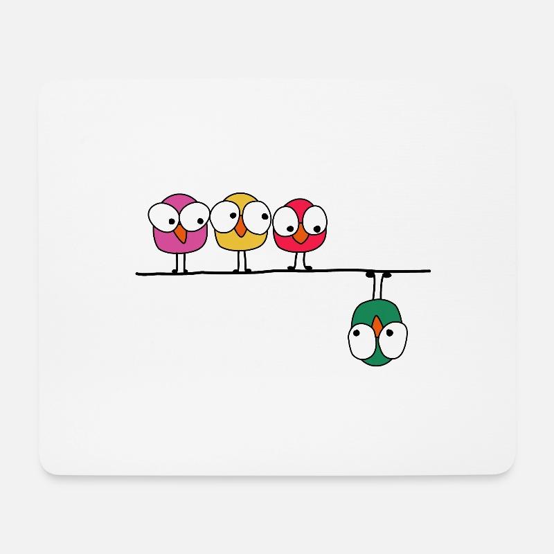 Angry birds - Mousepad (Querformat) - Weiß