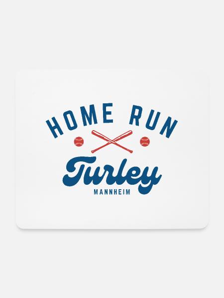 H.O.M.E RUN TURLEY MANNHEIM - Mousepad (Querformat) - Weiß