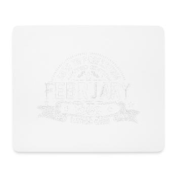 February 1996 - February 1996 Birthday 1996 Retro - Mouse Pad (horizontal) - white - Front