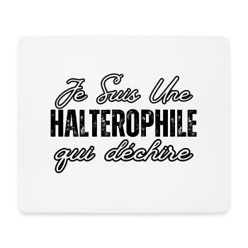 Ripping weightlifter - Mouse Pad (horizontal) - white - Front