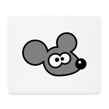 souris souris mignon petit rat rongeur drôle bande dessinée - Tapis de souris (format paysage) - blanc - Devant