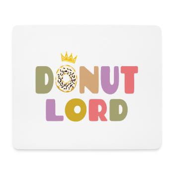 Donut Lord – Design Gourmand et Drôle - Tapis de souris (format paysage) - blanc - Devant