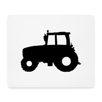 Tracteur Tracteur - Tapis de souris (format paysage) - blanc - Devant