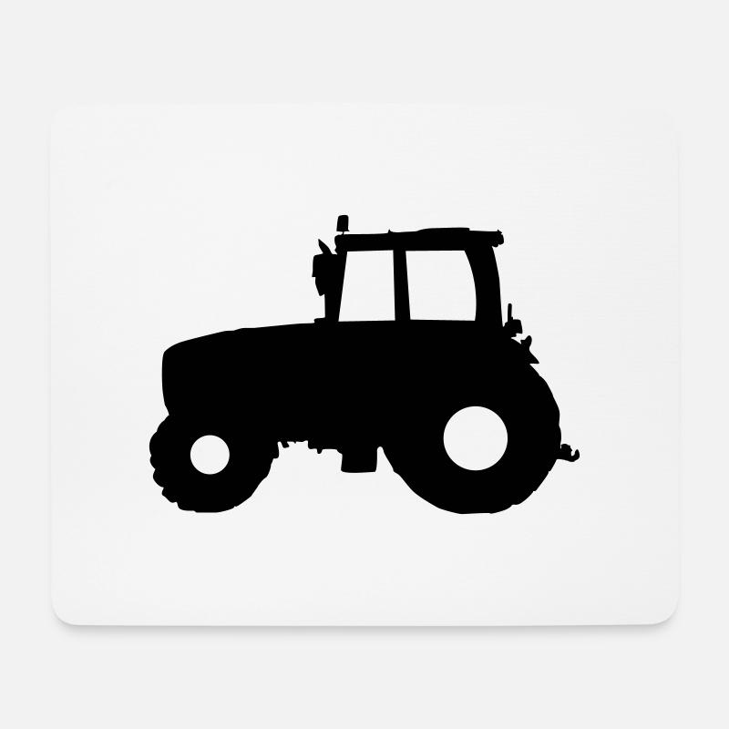 Traktor Trecker - Mousepad (Querformat) - Weiß