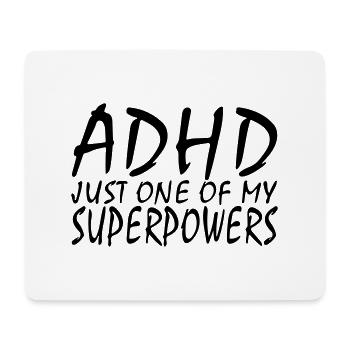 ADHS - Mousepad (Querformat) - Weiß - Vorne