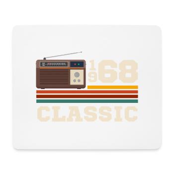 Anniversary 1968 retro classic - Mouse Pad (horizontal) - white - Front