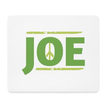 Joe in peace sign graphic - Mouse Pad (horizontal) - white - Front