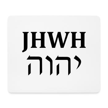 YHWH - Mouse Pad (horizontal) - white - Front