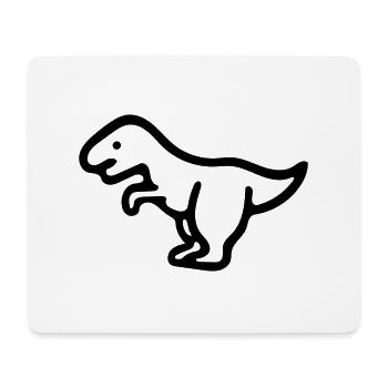 Dinosaurier - Mousepad (Querformat) - Weiß - Vorne