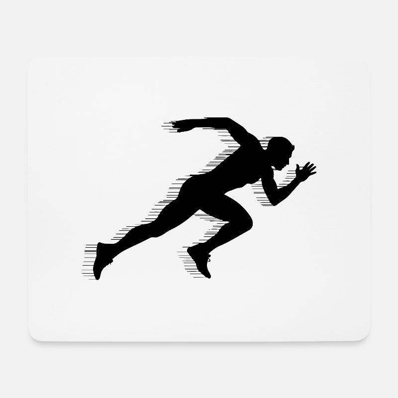 A RUNNER - Mouse Pad (horizontal) - white