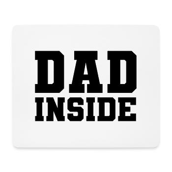 Dad inside - Mousepad (Querformat) - Weiß - Vorne