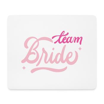 Bride bachelorette wedding girlsnight bachparty - Mouse Pad (horizontal) - white - Front