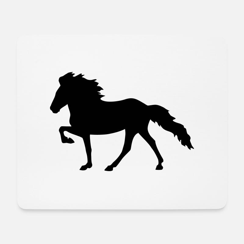 Isländer Tölt - Mousepad (Querformat) - Weiß