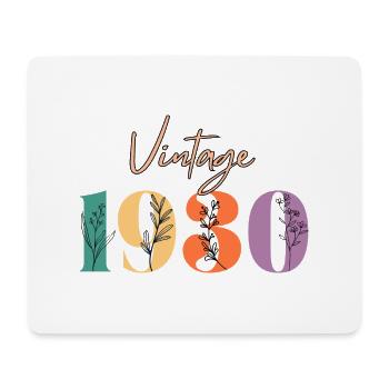 Vintage 1930's Floral - Mouse Pad (horizontal) - white - Front