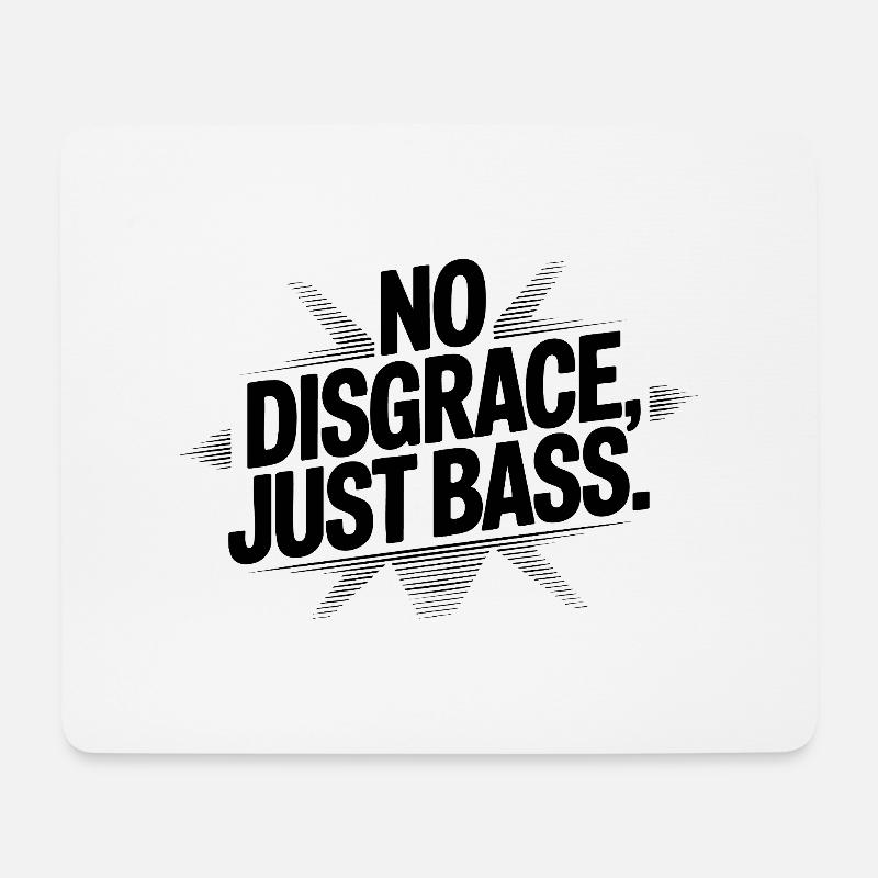 Keine Schande, nur Bass - Mousepad (Querformat) - Weiß