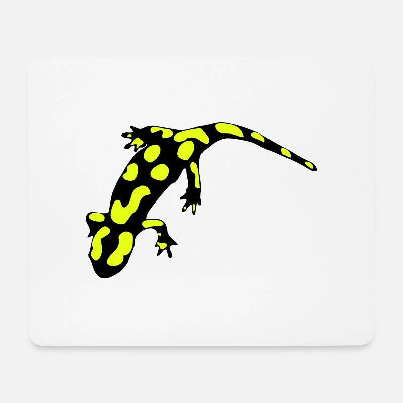 Feuersalamander (ital.) - Mousepad (Querformat) - Weiß