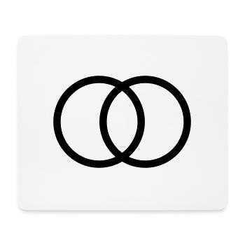 eheringe - Mousepad (Querformat) - Weiß - Vorne