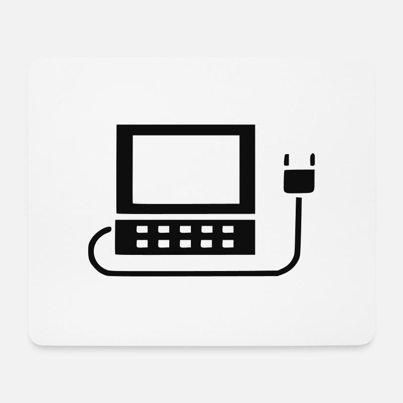 Computer, Laptop, PC - Mousepad (Querformat) - Weiß