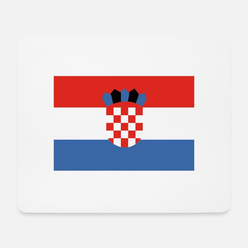 croatia - Mouse Pad (horizontal) - white