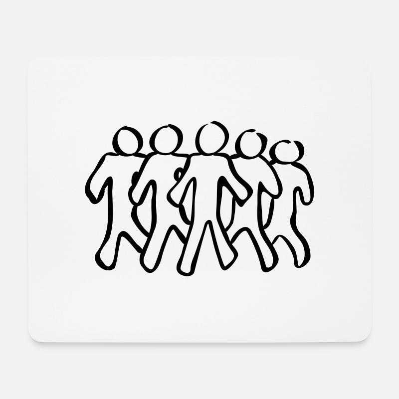 Esprit d'équipe - Tapis de souris (format paysage) - blanc