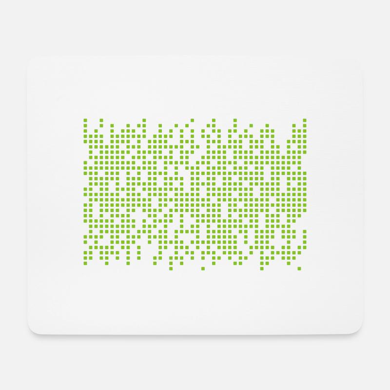 Daten Dots - Mousepad (Querformat) - Weiß