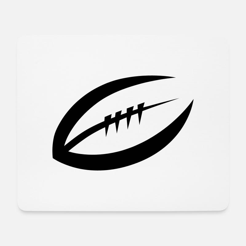 American Football - Mousepad (Querformat) - Weiß