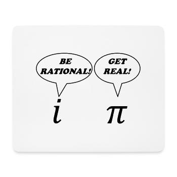 Math: Get Real - Tapis de souris (format paysage) - blanc - Devant
