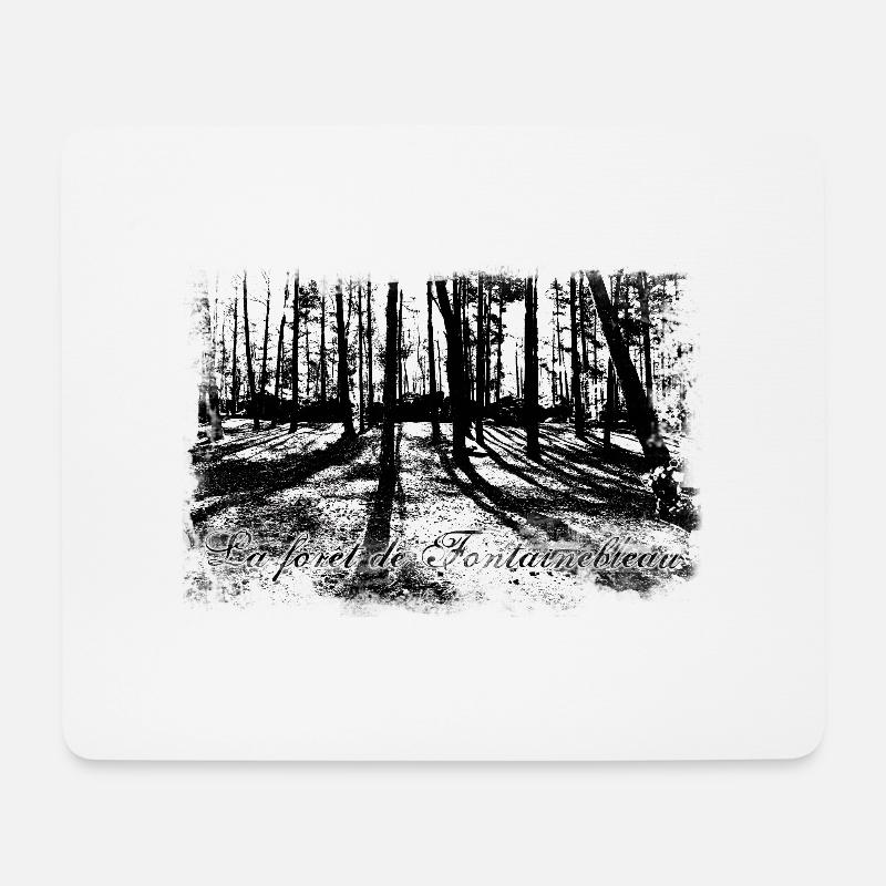 La forêt de Fontainebleau - Mouse Pad (horizontal) - white