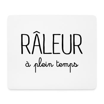Râleur à Plein Temps - Tapis de souris (format paysage) - blanc - Devant