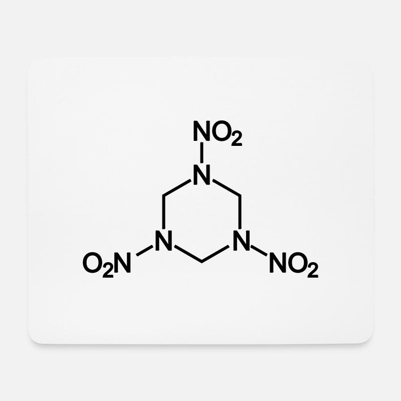 Sprengstoff C4 Hexogen - Mousepad (Querformat) - Weiß