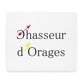 chasseur d'orages - Tapis de souris (format paysage) - blanc - Devant