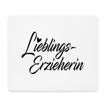 Lieblingserzieherin - Mousepad (Querformat) - Weiß - Vorne