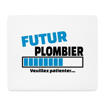 futur plombier - Tapis de souris (format paysage) - blanc - Devant
