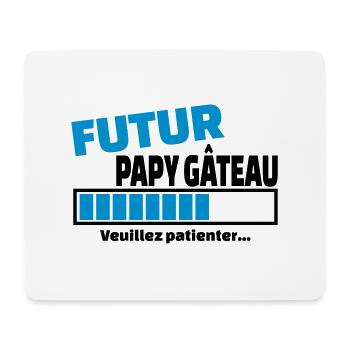 futur papy gâteau - Tapis de souris (format paysage) - blanc - Devant