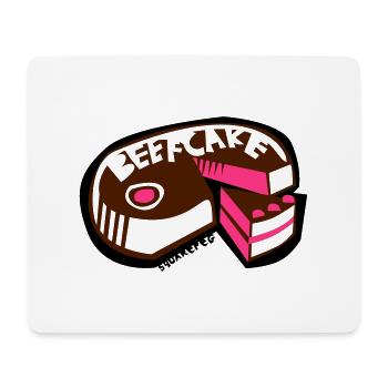 beefcake - Mouse Pad (horizontal) - white - Front
