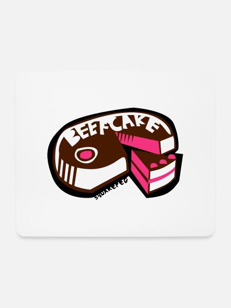 beefcake - Mouse Pad (horizontal) - white