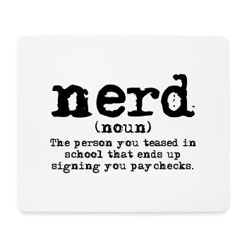 Nerd Definition - Mouse Pad (horizontal) - white - Front