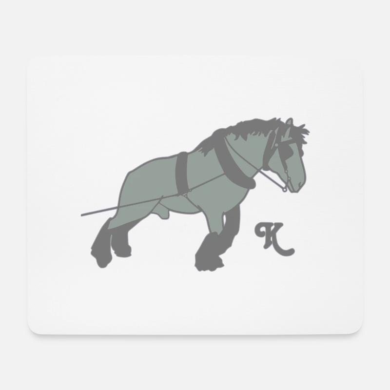 kaltblutziehtk - Mousepad (Querformat) - Weiß